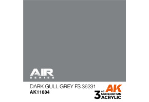 Акриловая краска Dark Gull Grey / Темно-серый (FS36231) AIR АК-интерактив AK11884
