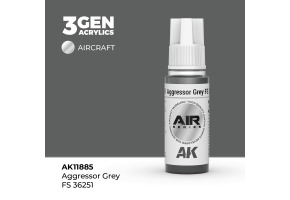 Акрилова фарба Aggressor Grey / Сірий (FS36251) AIR АК-interactive AK11885