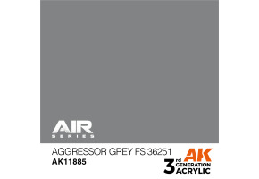 Акрилова фарба Aggressor Grey / Сірий (FS36251) AIR АК-interactive AK11885