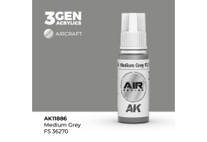Акрилова фарба Medium Grey / Помірно-сірий (FS36270) AIR АК-interactive AK11886