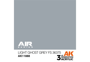 Акриловая краска Light Ghost Grey / Светло-серый призрак (FS36375) AIR АК-интерактив AK11888