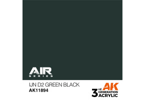 Акрилова фарба IJN D2 Green Black / Чорно-зелений AIR АК-interactive AK11894