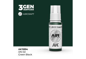 Акрилова фарба IJN D2 Green Black / Чорно-зелений AIR АК-interactive AK11894