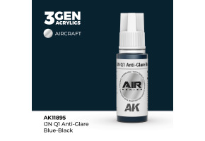 Акрилова фарба IJN Q1 Anti-Glare Blue-Black / Антибліковий Синьо-Чорний AIR АК-interactive AK11895