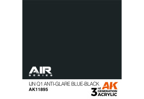 Акрилова фарба IJN Q1 Anti-Glare Blue-Black / Антибліковий Синьо-Чорний AIR АК-interactive AK11895