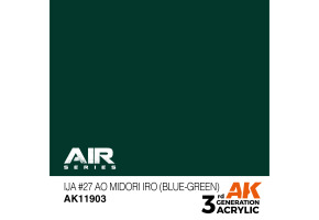 Акриловая краска IJA #27 Ao Midori iro (Blue-Green) / Сине-зеленый AIR АК-интерактив AK11903