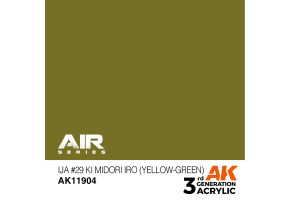 Acrylic paint IJA #29 Ki Midori iro (Yellow-Green) AIR AK-interactive AK11904