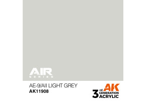 Acrylic paint AE-9/AII Light Gray AIR AK-interactive AK11908