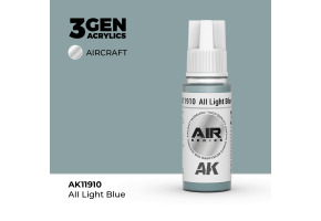 Акрилова фарба AII Light Blue / Світло-блакитний  AIR АК-interactive AK11910