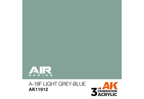 Acrylic paint A-18f Light Grey-Blue AIR AK-interactive AK11912