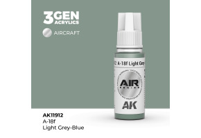 Акрилова фарба A-18f Light Grey-Blue / Світло-сірий блакитний AIR АК-interactive AK11912