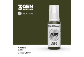 Акрилова фарба A-19f Grass Green / Зелена трава AIR АК-interactive AK11913