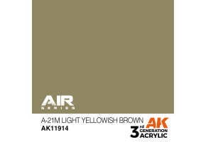 Акрилова фарба A-21m Light Yellowish Brown / Світлий жовто-коричневий AIR АК-interactive AK11914