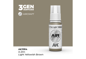 Акрилова фарба A-21m Light Yellowish Brown / Світлий жовто-коричневий AIR АК-interactive AK11914