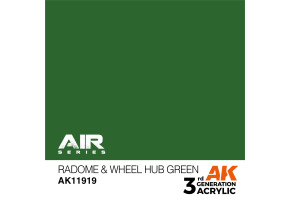 Акриловая краска Radome & Wheel Hub Green / Зеленый AIR АК-интерактив AK11919
