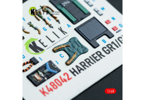 Harrier GR1/GR3 3D декаль інтер'єр для комплекту Kinetic 1/48 KELIK K48042
