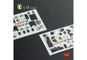 Lockheed Martin F-16 F Block 60 3D декаль інтер'єр для комплекту Hasegawa 1/48 KELIK K48128