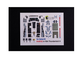 A-10 A Thunderbolt II 3D декаль інтер'єр для комплекту Tamiya 1/48 KELIK K48132