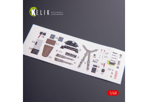 Bf-109E декаль інтер'єр для комплекту WingsyKits 1/48 KELIK K48009