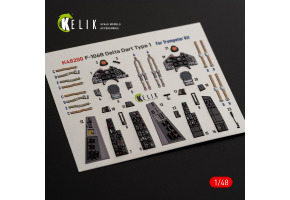 F-106 B Delta Dart Type 1 декаль інтер'єр для комплекту Trumpeter 1/48 KELIK K48200
