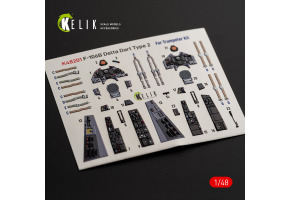 F-106 B Delta Dart Type 2 декаль інтер'єр для комплекту Trumpeter 1/48 KELIK K48201