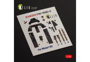 Focke Wulf Fw-190 D-9 декаль інтер'єр для комплекту MiniArt 1/48 KELIK K48202