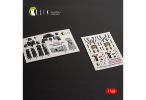 F-4E Terminator декаль інтер'єр для комплекту Hasegawa 1/48 KELIK K48203