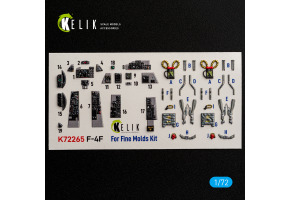 McDonnell Douglas F-4 F Phantom декаль інтер'єр для комплекту FineMolds 1/72 KELIK K72265