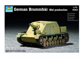 Assembly model 1/72 german self-propelled gun Brummbar (Mid production) Trumpeter 07211
