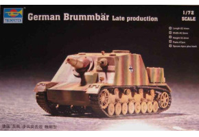 Assembly model 1/72 German self-propelled gun Brummbar (Late production) Trumpeter 07212