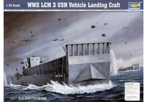 Assembly model 1/72 american landing craft WW2 LCM 3 USN Trumpeter 07213