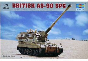 Assembly model 1/72 british self-propelled gun AS-90 Trumpeter 07221