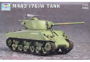 Сборная модель 1/72 американский танк M4A3 76(W) Трумпетер 07226