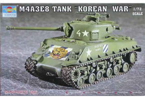 Assembly model 1/72 american tank M4A3E8 (T80 Tracked) Korean War Trumpeter 07229