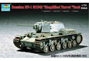 Збірна модель 1/72 радянський танк KV-1 1942 Trumpeter 07234