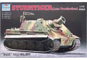 Збірна модель 1/72 німецька САУ Sturmtiger Assault Mortar (late type) Trumpeter 07247