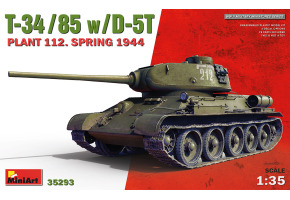 Scale model 1/35 Tank T-34-85 equipped with D-5T (Plant 112 Spring 1944) MiniArt 35293