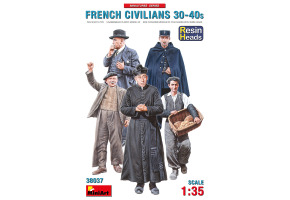 FRENCH CIVIL 30-40x Years. with Additional Parts 5 PU Resin Heads