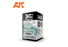 GERMAN PANZER GREY MOD 3G / Набор красок для отделки автомобилей в немецкий Panzer Grey