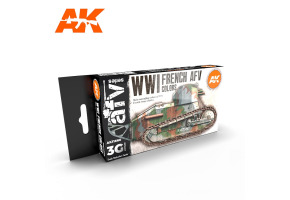 WWI FRENCH COLORS 3G / Набір кольорів для танків та артилерійських знарядь французької армії