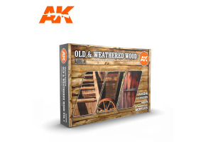 OLD & WEATHERED WOOD VOL1 / Набір фарб кольору старої деревини (Набір 1)