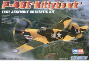 Збірна модель американського винищувача P-40E Kitty hawk
