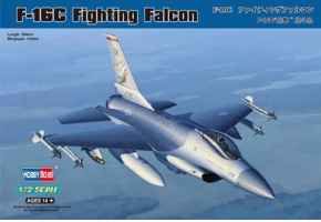 Сборная модель 1/72 Самолет Ф-16C Fighting Falcon ХоббиБосс 80274