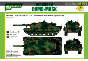 Airbrush CAMO-MASK for 1/35 Leopard 2 A5/A6