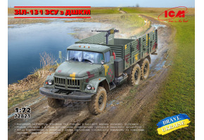 Збірна модель 1/72 Автомобіль ЗіЛ-131 Збройні сили України ДШКМ ICM 72821