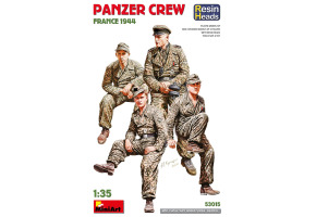 Scale model 1/35 Figures German tank crew WWII - France 1944 (resin heads) MiniArt 53015