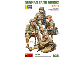 Scale model 1/35 Figures Set of German tankers set #1 (resin heads) MiniArt 53022
