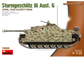 Scale model 1/72 SPG Stug III Ausf. G - Production Alkett (April 1943) MiniArt 72106