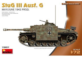 Scale model 1/72 SPG Stug III Ausf. G - May/June 1943 MiniArt 72107