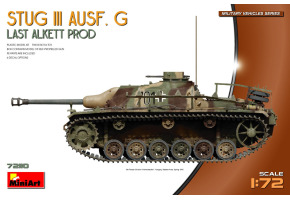 Scale model 1/72 SPG Stug III Ausf. G Last Alkett Production MiniArt 72110